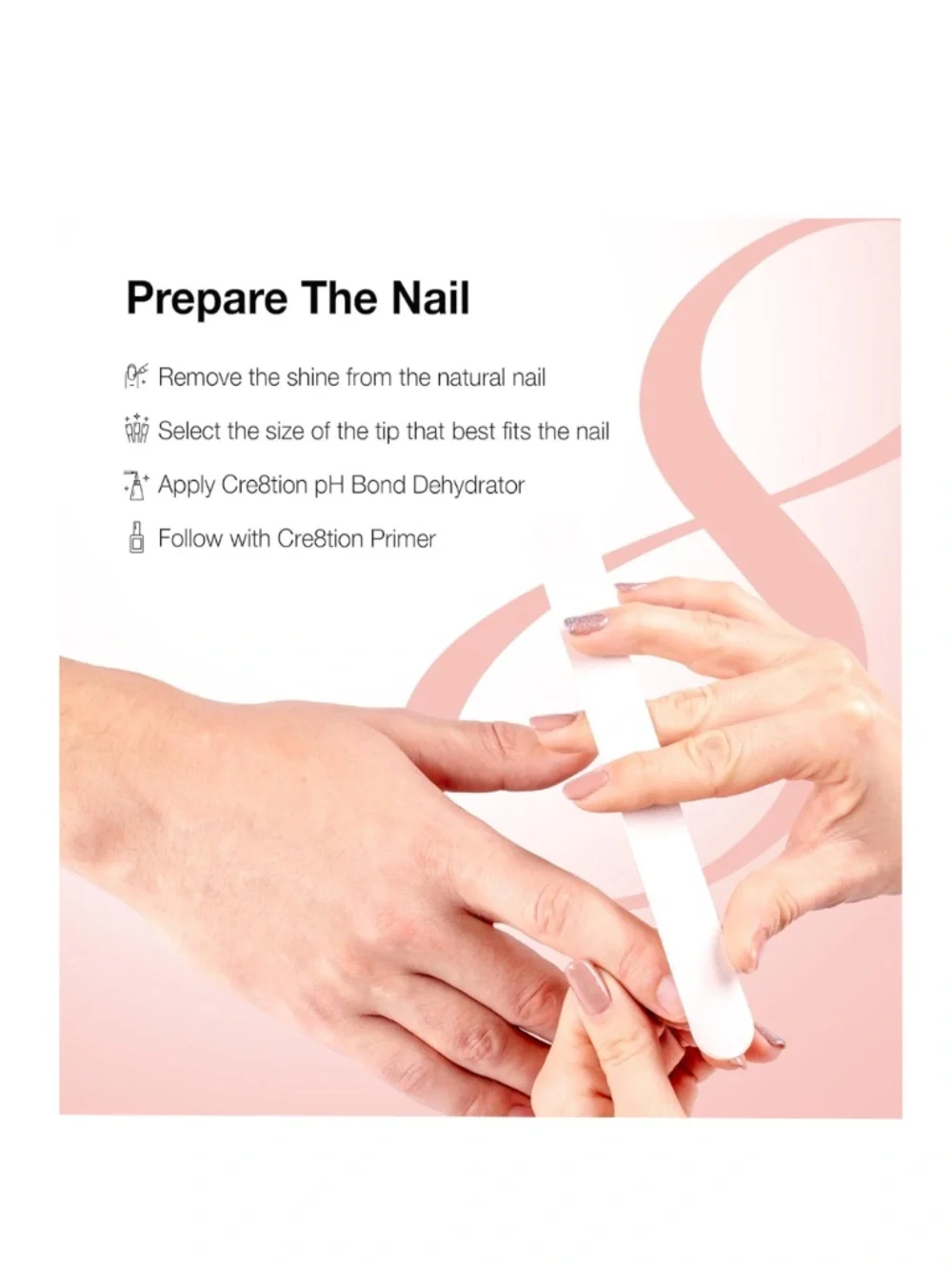 Cre8tion Soft Short Stiletto Press On Nails